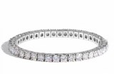 Lab diamond bracelet 5.00 cttw 61 stones 14ktw F-G VS model LB0012W14500-AF