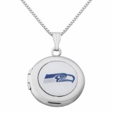 Seattle Seahawk Jewelry officially licensed NFL locket with logo LTS972SEASEA.0