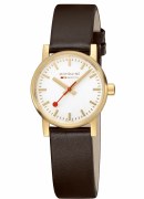 Mondaine Evo 2 watch IP plated gold 40mm watch model MSE.40112.LGV