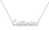 Silver nameplate "Catherine Script" model NA-004S-SILVER