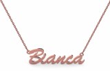 14ktp gold nameplate "Bianca Script" model NA-006P-14KTP