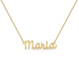 10kt yellow gold nameplate "Maria Script" model NA-013Y-10KTY