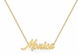 10kt yellow gold nameplate "Monica Script" model NA-014Y-10KTY