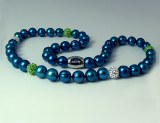 Seattle Seahawk Jewelry officially licensed NFL pearl necklace NFN6105SE18