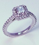 Diamond ring 14kt 1.72 cttw model PA-1C
