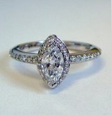 Diamond ring 14kt gold 1.04 cttw model PA-1H