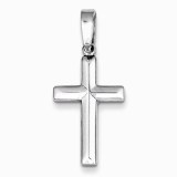 Cross pendant sterling silver 21 x 12mm