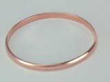 14kt rose gold solid bangle bracelet