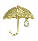 Sm Umbrella Pin 14kt Diamond