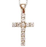 Diamond cross pendant 14kty 0.90cttw model SWP0817Y