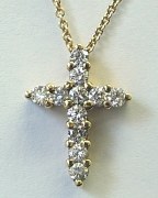 Diamond Cross 18ktw 0.75ct