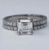 Diamond wedding set 18ktw gold 1/2cttw model SWR0481W