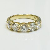 Diamond band 5 stone 2.50cttw lab diamonds F VS1 model SWR10001Y