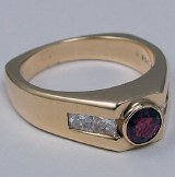 Ruby Ring Gent's 14KT