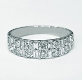 Diamond band Bony Levy design 18kt white gold 1.05 cttw natural diamonds model SWR3301BL