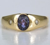 Sapphire Diamond Ring 1.00cttw