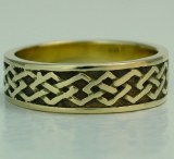 Celtic wedding band 6.5mm18kty