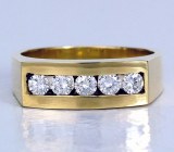 Men's Diamond Ring .75cttw 18k