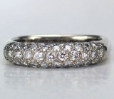 Diamond pave band 18kt 0.60 cttw model SWR6216