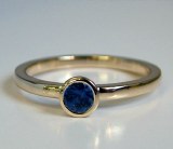 Sapphire Ring 14kt yellow gold with .32ct sapphire model SWR6681S