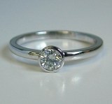 Diamond Ring 14kt white gold .30ct diamond model SWR6682D