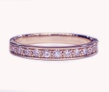 Lab diamond band 14kt rose gold .30cttw E-F VS1 model SWR7187R