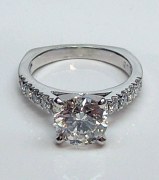 Diamond ring 18kt white gold 0.32 cttw model SWR9376W