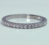 Diamond wedding band 18kt white gold 1/3 cttw model SWR9591W