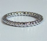 White gold rope band 14kt