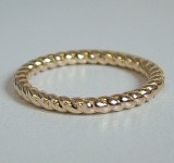 Yellow gold rope band 14kt