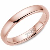 A Wedding band 14k rose 4mm Supreme Heavy Weight