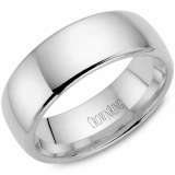 Wedding band platinum 8mm Supreme comfort fit model TDSPTN8