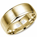 Wedding band 14kt yellow 8mm