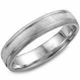 Wedding band 14kt white 4.5mm