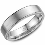 Wedding band 14kt white 5.5mm