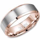 Wedding band 14kt two tone 7mm