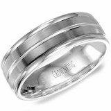 Wedding band 14kt white 6mm