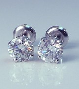 Diamond Stud Earrings 2.15cttw D,E SI2