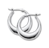 Hoop Earrings 14kt white gold