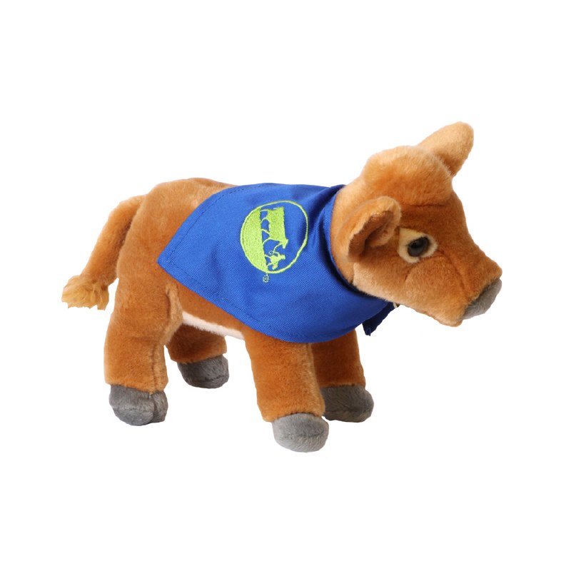 blue cow stuffed animal