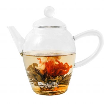 Flowering Glass Teapot