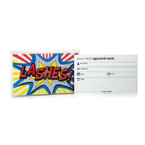 Agenda Appointment Cards Lash Pop Art