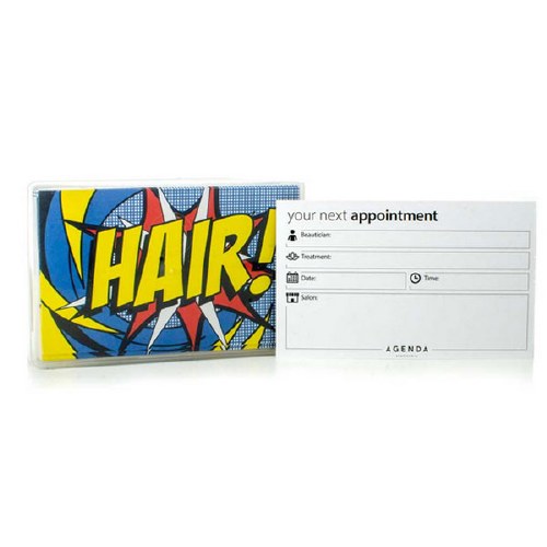 Agenda Appointment Cards Pop Art Hair