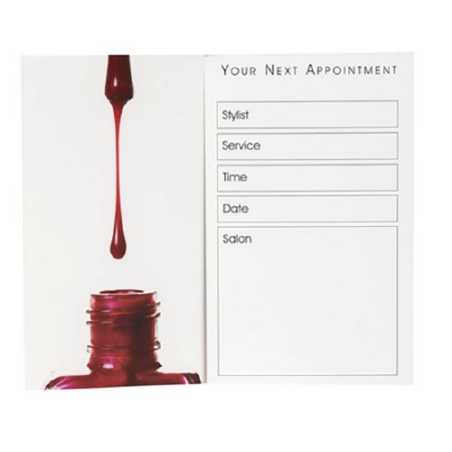 Agenda Appointment Cards Nails - Varnish &amp; Brush