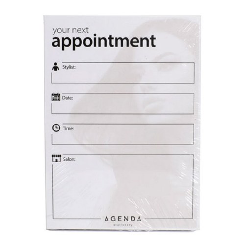 Agenda Appointt Cards Stylist Hair Stylist 100pcs