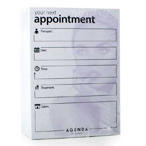 Agenda Appointment Cards Nails Purple/White