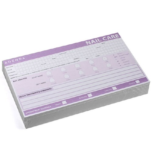 Agenda Record Cards Nails