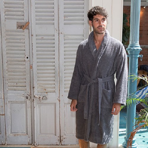 BC Comfy Bathrobe Sl Grey XL