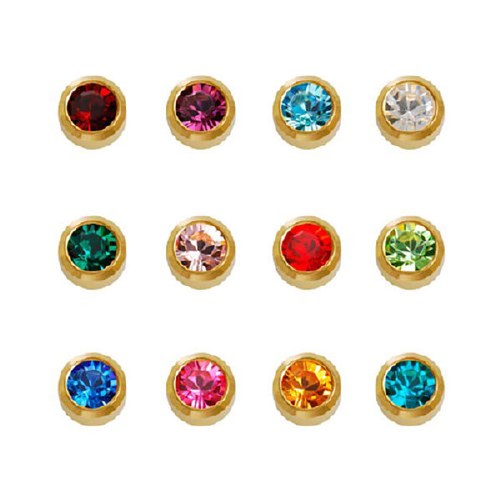 Caflon Gold Ass Birthstone Assorted