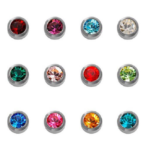 Caflon Silver Ass Birthstone Assorted